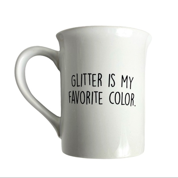 Enesco Celebrate/Glitter Is My Favorite Color Ceramic Our Name Is Mud Mug - Picture 14 of 16